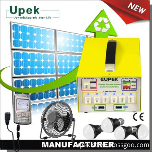 off grid protable solar power system for home indoor lighting